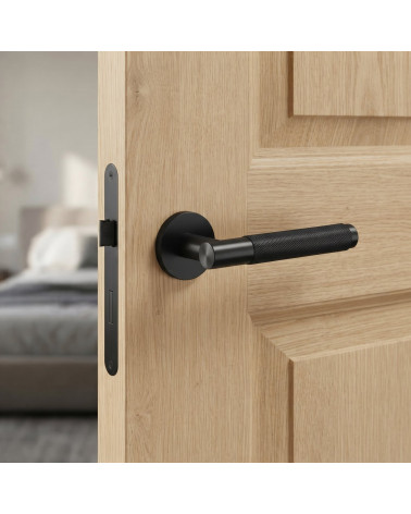 Poignée de porte finition noire DECO