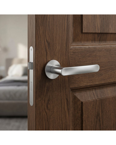 Poignée de porte chrome satiné RITA