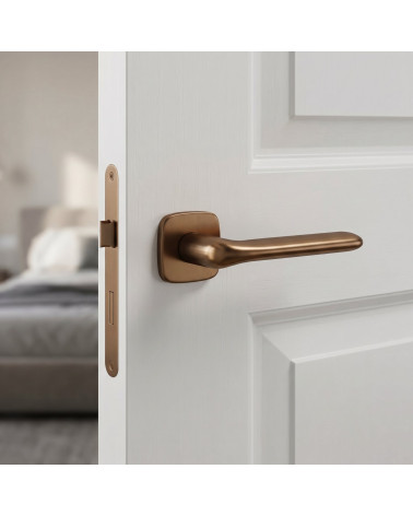 Poignée de porte cuivre FLAT