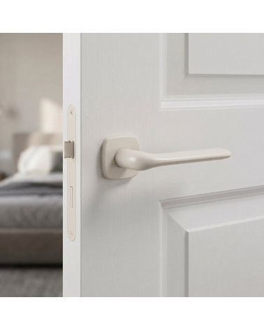 Poignée de porte ivoire FLAT