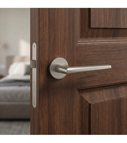 Poignée de porte nickel brossé SALTA poignée design