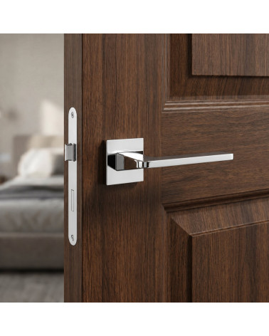 Poignée de porte chrome poli OMA