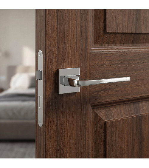 Poignée de porte chrome poli NAKA poignée design