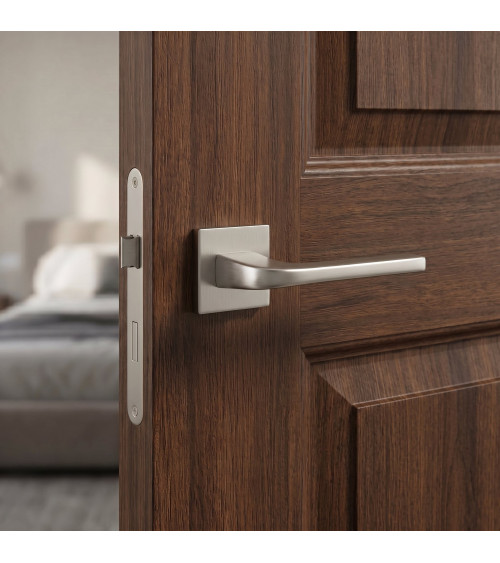 Poignée de porte nickel satiné NAKA poignée design