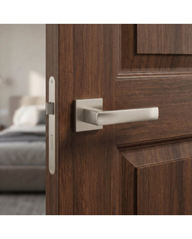 Poignée de porte nickel satiné LIMA