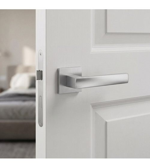 Poignée de porte chrome satiné LIMA poignée design