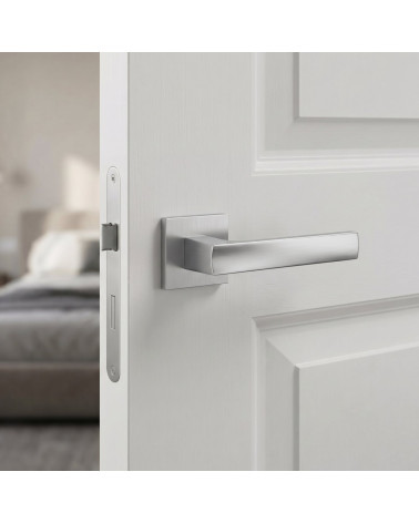 Poignée de porte chrome satiné LIMA
