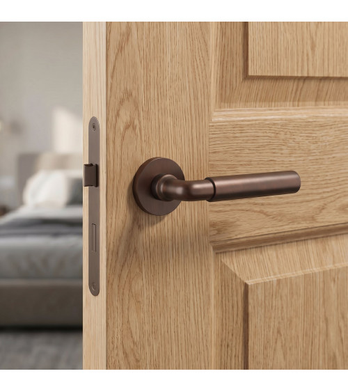 Poignée de porte brun foncé mat FICARIA poignée design
