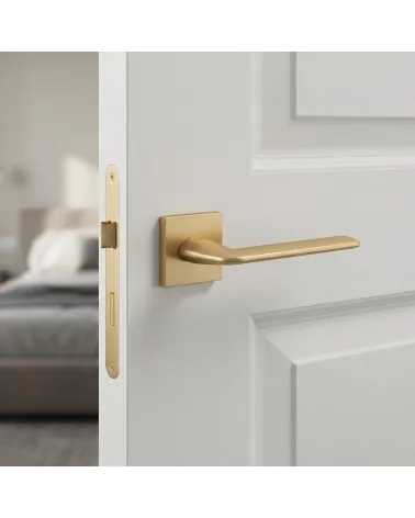 Poignées de porte or mat STINGER carrées