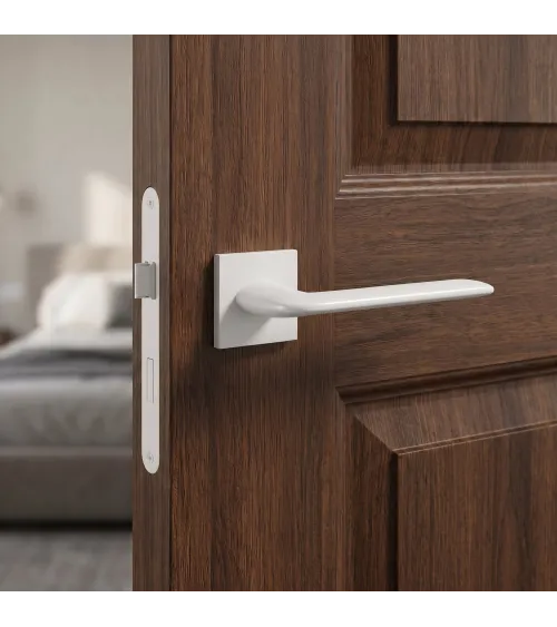 Poignée de Porte blanche Line Stinger Carrée