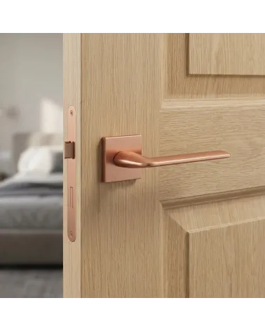 Poignée de Porte finition cuivre STINGER carrée