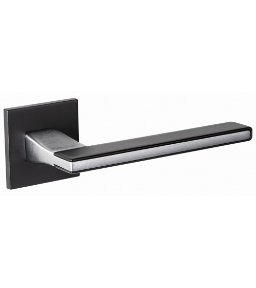 Poignée de Porte moderne Noire NICOLA carré en zamak -  poignée design