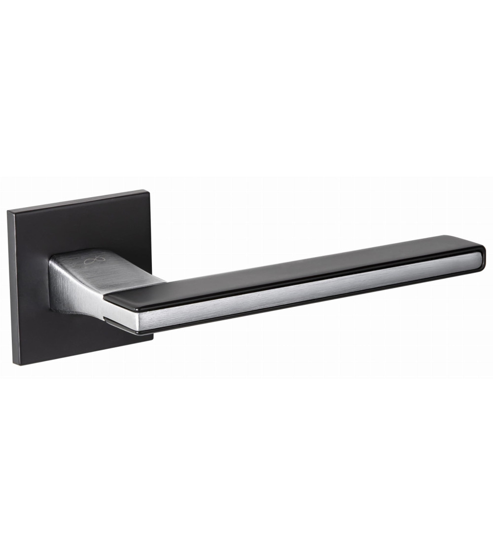 Poignée de Porte moderne Noire NICOLA carré en zamak -  poignée design