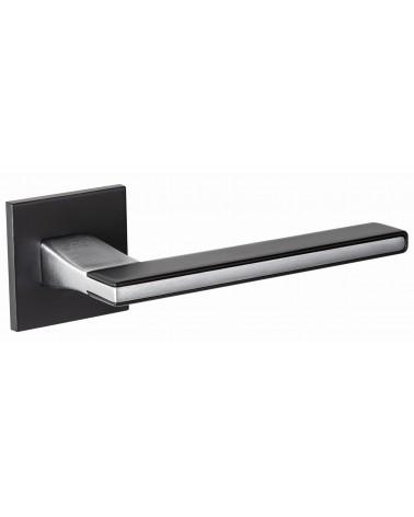 Poignée de Porte moderne Noire NICOLA carré en zamak -  poignée design