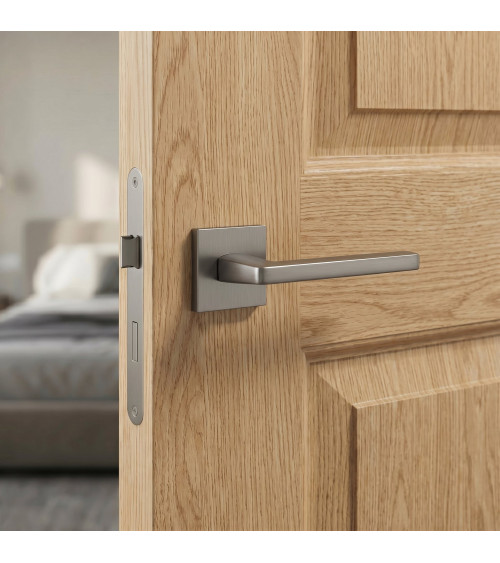 Poignée de porte titane PYROLA quincaillerie design