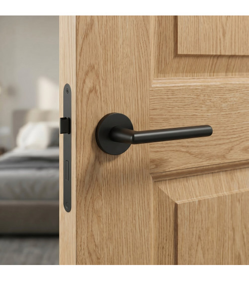 Poignée de porte noire KALMIA poignée design