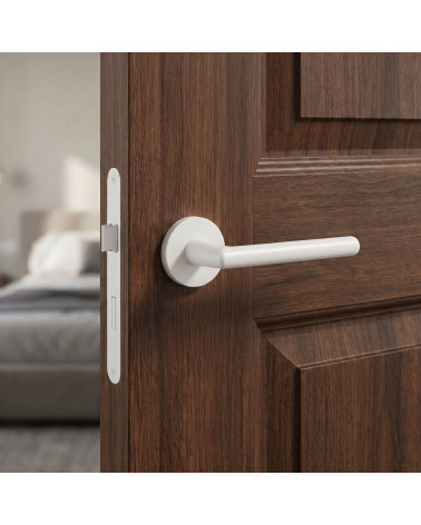 Poignée de porte blanche KALMIA