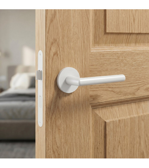 Poignée de porte blanche KALMIA poignée design