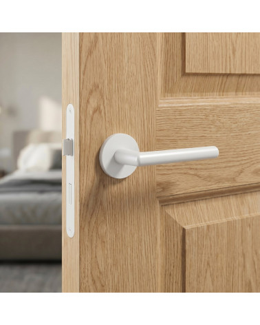 Poignée de porte blanche KALMIA