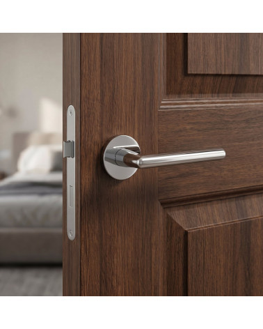 Poignée de porte chrome poli KALMIA