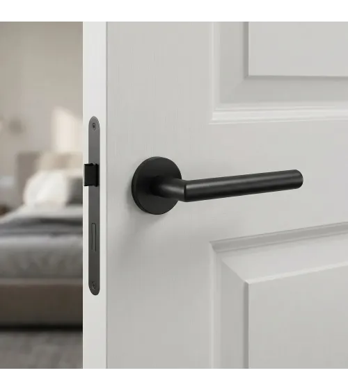 Poignée de porte couleur noire ARABIS ronde poignée design