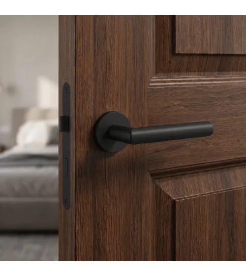 Poignée de porte couleur noire ARABIS ronde poignée design