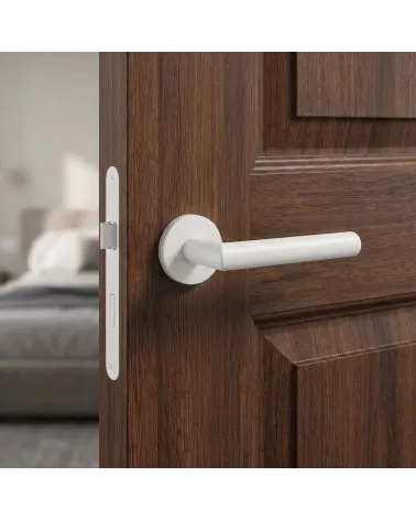 Poignée de porte en zamak solide et robuste ARABIS ronde