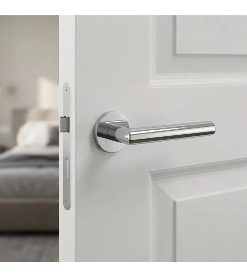 Poignée de porte couleur chrome poli ARABIS poignée design