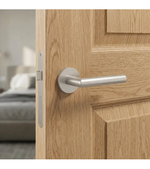 Poignée de porte nickel satiné ARABIS poignée design