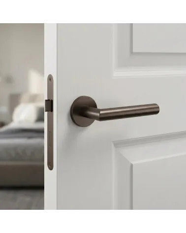 Poignée de porte marron ARABIS ronde