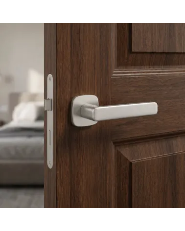Poignée de Porte Nickel Satiné - Modèle IXIA
