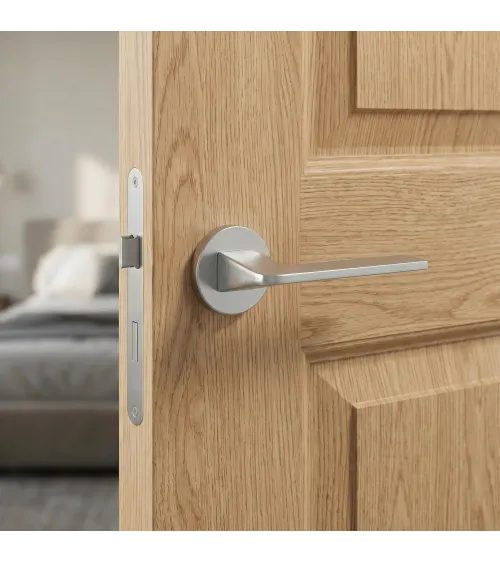 Poignée de porte chrome brossé Vava poignée design