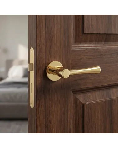 Poignée de Porte Moderne Or Poli - Modèle MADLEN