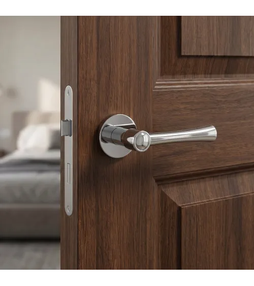 Poignée de porte intemporelle en zamak MADLEN ronde poignée design