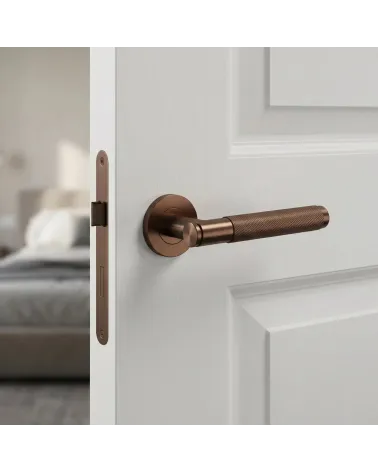 Poignée de Porte Cuivre pour une déco chaleureuse - Modèle OVAL 1741