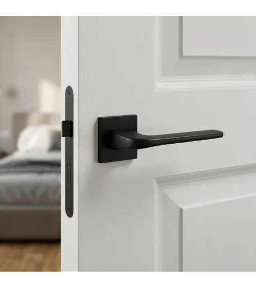 Poignée de porte carré classique en Zamak Solo -  poignée design