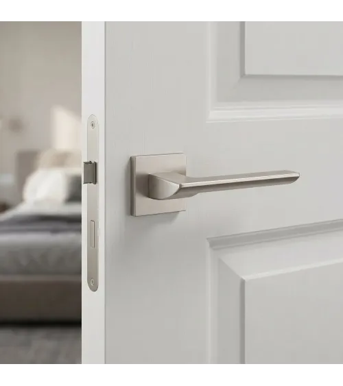 Poignée de porte nickel satiné BIRA poignée design