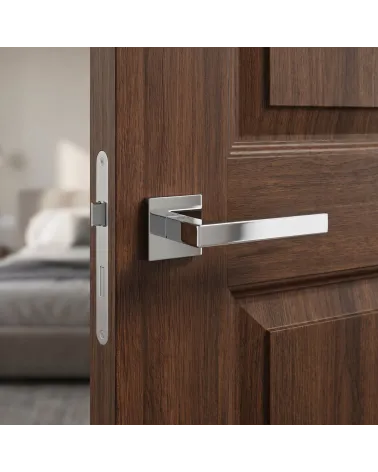 Poignée de Porte Chrome poli Line STELLA Q