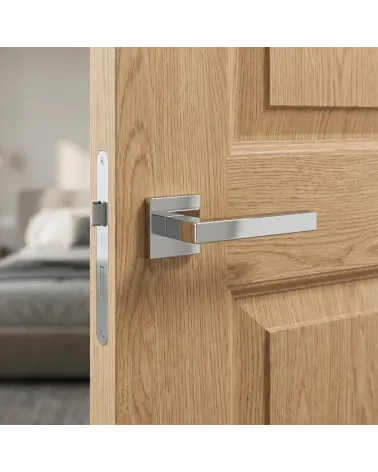 Poignée de Porte Chrome poli Line STELLA Q