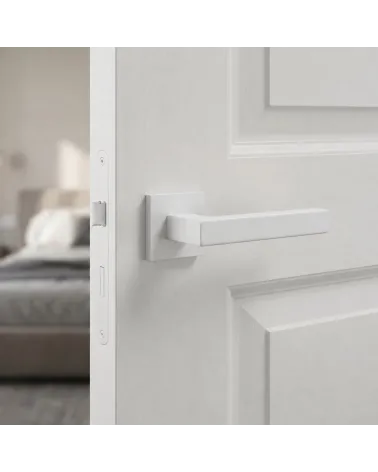 Poignée de Porte blanche Line STELLA Q