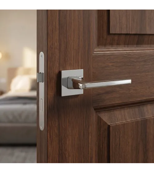 Poignée de porte chrome poli ERBA poignée design