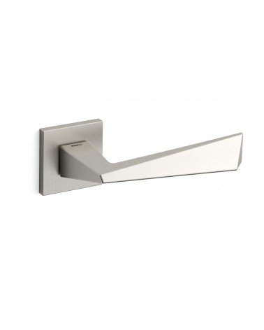 Poignée de porte nickel satiné Mandelli Piramid poignée design