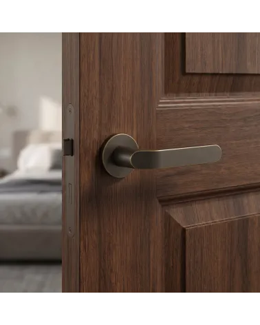 Poignées de porte couleur bronze Mandelli Callas