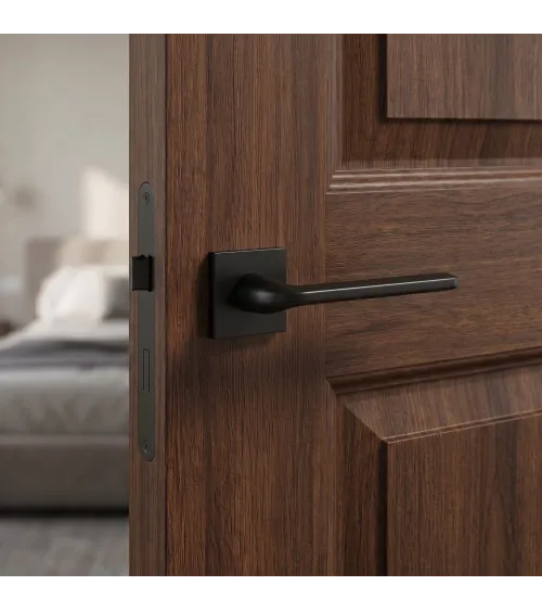 Poignée de porte noire Scandi slim poignée design