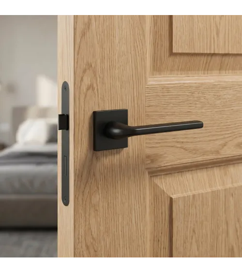 Poignée de porte noire Scandi slim poignée design