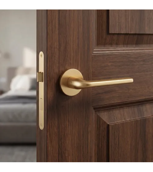 Poignée de porte or mat Scandi slim quincaillerie design