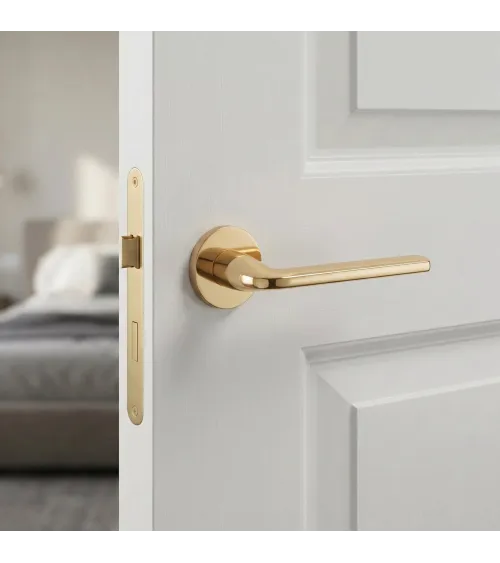 Poignée de porte or poli Scandi slim quincaillerie design