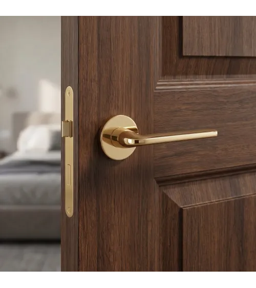 Poignée de porte or poli Scandi slim quincaillerie design