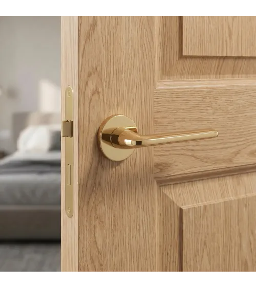 Poignée de porte or poli Scandi slim quincaillerie design