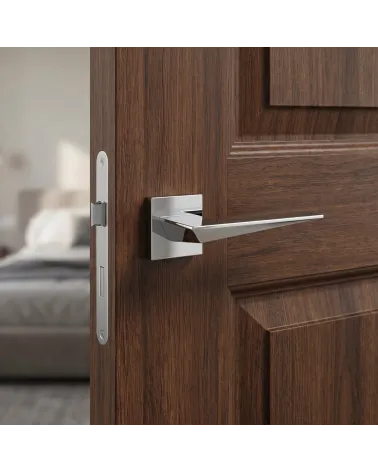 Poignées de porte chrome poli Blade
